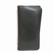 Pre-owned Leather wallets Louis Vuitton Vintage , Black , Dames