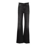 Zwarte Jeans met Amber Bot Gioie Dondup , Black , Dames