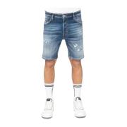 Korte Blauwe Ripped Rebel Jeans My Brand , Blue , Heren