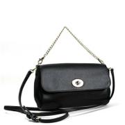 Pre-owned Leather shoulder-bags Coach Pre-owned , Black , Dames