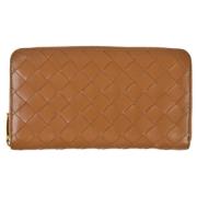 Pre-owned Leather wallets Bottega Veneta Vintage , Brown , Dames