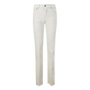 Beige Bootcut Jeans Rits Sluiting 5 Zakken Haikure , Beige , Dames