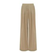 Casual Slim Fit Broek MVP wardrobe , Beige , Dames