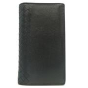 Pre-owned Leather wallets Bottega Veneta Vintage , Black , Heren