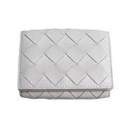 Pre-owned Leather wallets Bottega Veneta Vintage , White , Dames