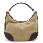 Pre-owned Canvas prada-bags Prada Vintage , Beige , Dames