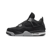 Zwarte Canvas Air Jordan 4 Nike , Black , Heren