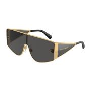 Gouden Metalen Frame Zonnebril Donkergrijs Dolce & Gabbana , Yellow , ...