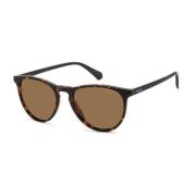 Essentiële Cat-Eye Zonnebril Polaroid , Brown , Unisex