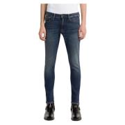 Blauwe Skinny Jeans 5-Pocket Stijl Calvin Klein , Blue , Heren