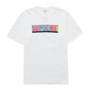 Klassieke All Over Witte Tee Supreme , White , Heren