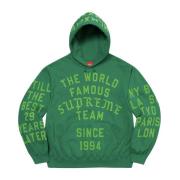 Beperkte Oplage Groene Flocked Hoodie Supreme , Green , Heren