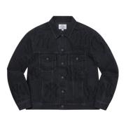 Beperkte oplage Denim Trucker Jacket Supreme , Black , Heren