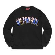 Beperkte oplage Crewneck Fleece Zwart Supreme , Black , Heren