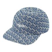 Monogram Denim 6-Panel Blue Hat Supreme , Blue , Unisex