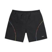 Gradient Piping Water Shorts Supreme , Black , Heren