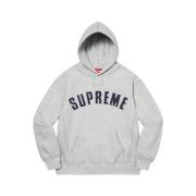 Beperkte Oplage Parel Logo Hoodie Grijs Supreme , Gray , Heren