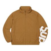 Exclusieve Spellout Track Jacket Donker Goud Supreme , Brown , Heren