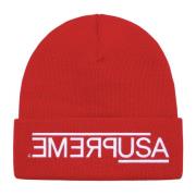 Beperkte Oplage Rode Beanie Supreme , Red , Unisex