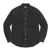 Beperkte Oplage Denim Shirt Zwart Supreme , Black , Heren