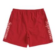 Rode Mesh Panel Zwemshorts Supreme , Red , Heren