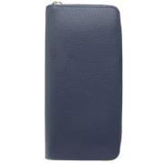 Pre-owned Leather wallets Louis Vuitton Vintage , Blue , Dames