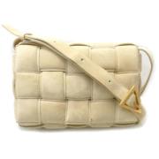 Pre-owned Fabric shoulder-bags Bottega Veneta Vintage , Beige , Dames