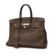 Pre-owned Leather handbags Hermès Vintage , Brown , Dames