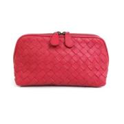 Pre-owned Fabric pouches Bottega Veneta Vintage , Red , Dames