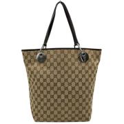 Pre-owned Fabric gucci-bags Gucci Vintage , Beige , Dames