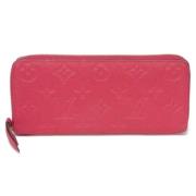 Pre-owned Leather wallets Louis Vuitton Vintage , Red , Dames