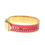 Pre-owned Leather bracelets Louis Vuitton Vintage , Pink , Dames