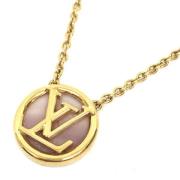 Pre-owned Metal necklaces Louis Vuitton Vintage , Yellow , Dames