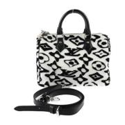 Pre-owned Fabric louis-vuitton-bags Louis Vuitton Vintage , White , Da...