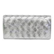 Pre-owned Leather wallets Bottega Veneta Vintage , Gray , Dames