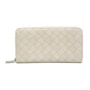 Pre-owned Leather wallets Bottega Veneta Vintage , White , Dames