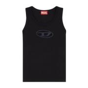 Zwarte T-shirts en Polos Diesel , Black , Dames