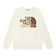 Beperkte oplage katoenen sweatshirt ivoor Gucci , Beige , Heren