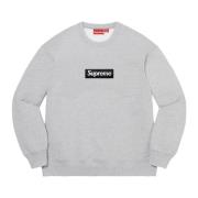 Limited Edition Crewneck Heather Grey Supreme , Gray , Heren