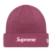 Limited Edition Box Logo Beanie Plum Supreme , Purple , Unisex