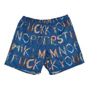 Alfabet Water Short Navy Limited Edition Supreme , Blue , Heren