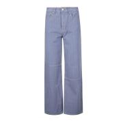 Overdyed Denim Jeans Ganni , Blue , Dames