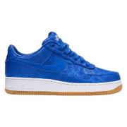 Blauw Zijde Limited Edition Air Force 1 Nike , Blue , Heren