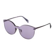 Metalen Zonnebril in Viola Kleur Police , Purple , Dames