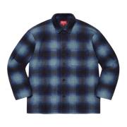Beperkte Oplage Shadow Plaid Fleece Shirt Blauw Supreme , Blue , Heren