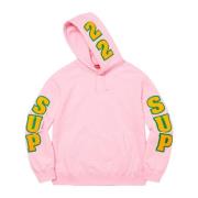 Chenille Hooded Sweatshirt Light Pink Supreme , Pink , Heren