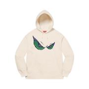 Geborduurde Ogen Hoodie Natuur Supreme , Beige , Heren