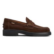 Leren Loafer Schoen Tod's , Brown , Dames