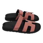 Pre-owned Fabric sandals Hermès Vintage , Pink , Dames