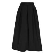 Maxi Rok in Memory Taffeta met Zijzakken Vicario Cinque , Black , Dame...